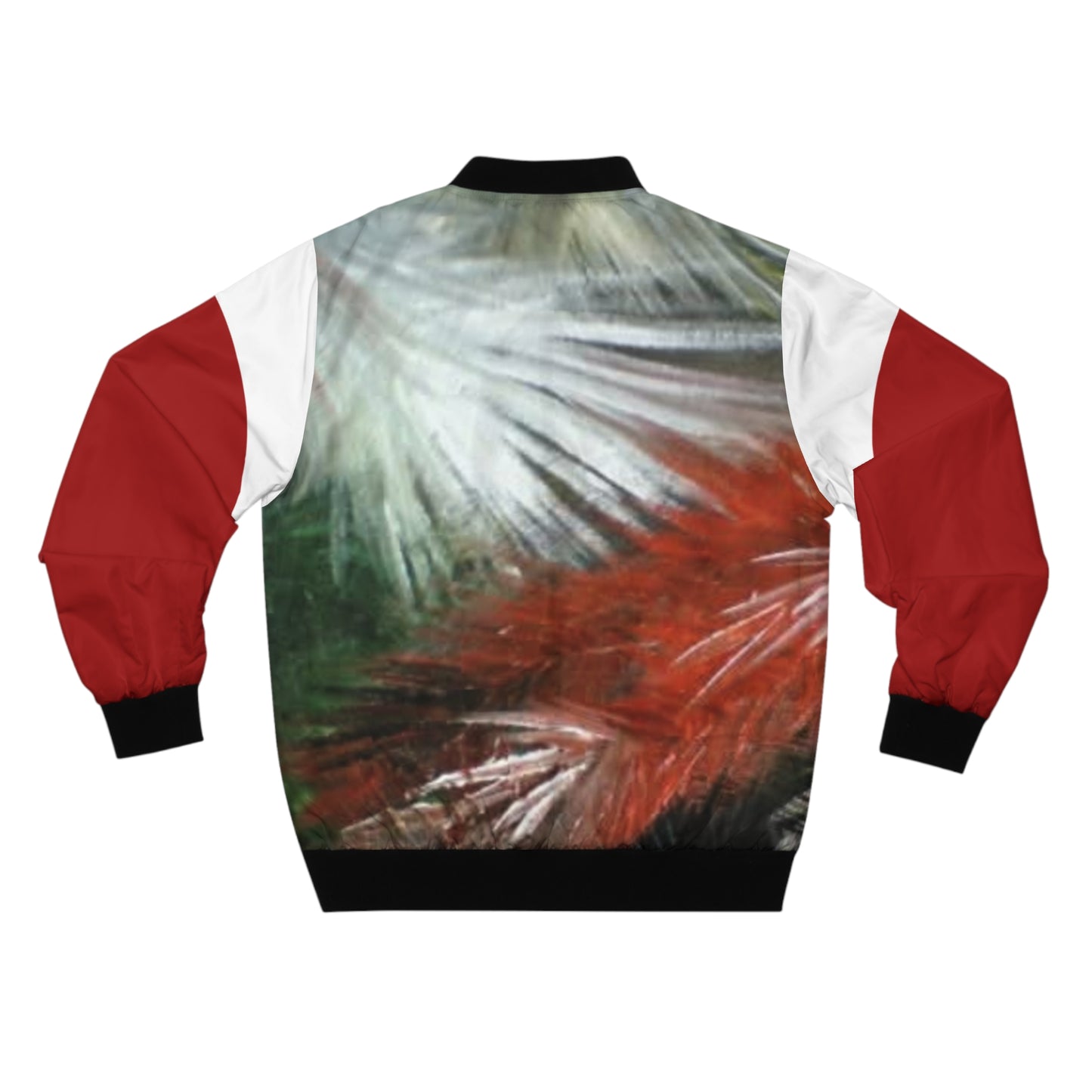 Artistic Men's Bomber Jacket - Vibrant Abstract Design