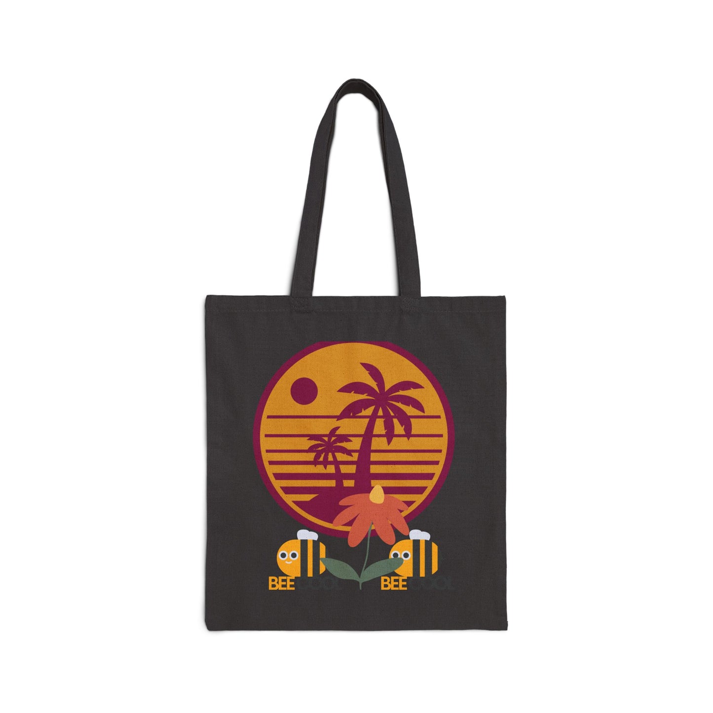 Tropical Sunset Tote Bag, Beach Bag, Eco-Friendly Shopper, Gift for Her, Summer Accessory, Vacation Bag