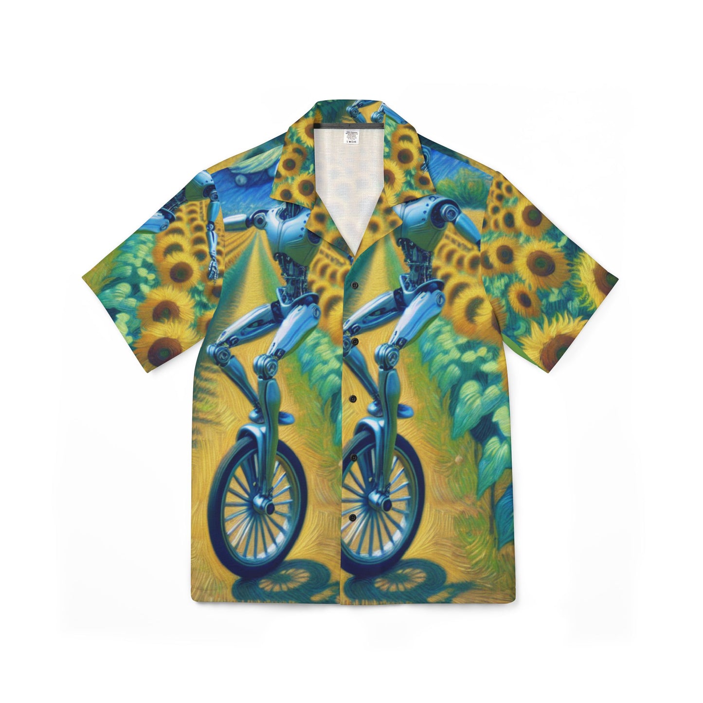 Artistic Hawaiian Camp Shirt for Men, Vibrant Summer Wear, Perfect for Tropical Getaways, Beach Parties, and Casual Outings, Unique Gift