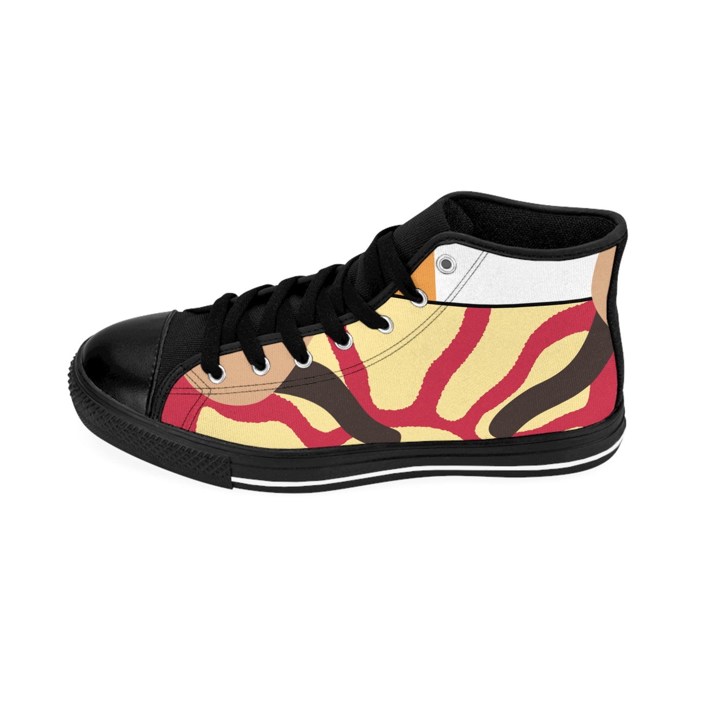 Stylish Graphic High-Top Sneakers for Women, Trendy Casual Footwear, Unique Fashion Sneakers, Gift for Her, Art-Infused Shoes