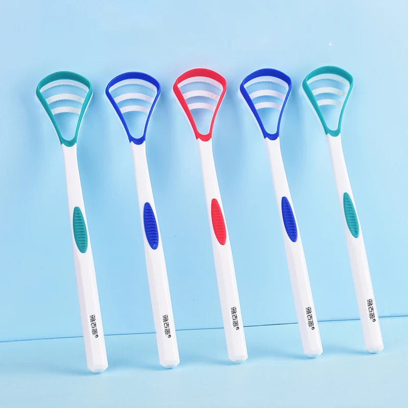 Y-Kelin Tongue Scraper Oral Cleaner Brush Fresh Breath Cleaning Coated Toothbrush Hygiene Care Tools