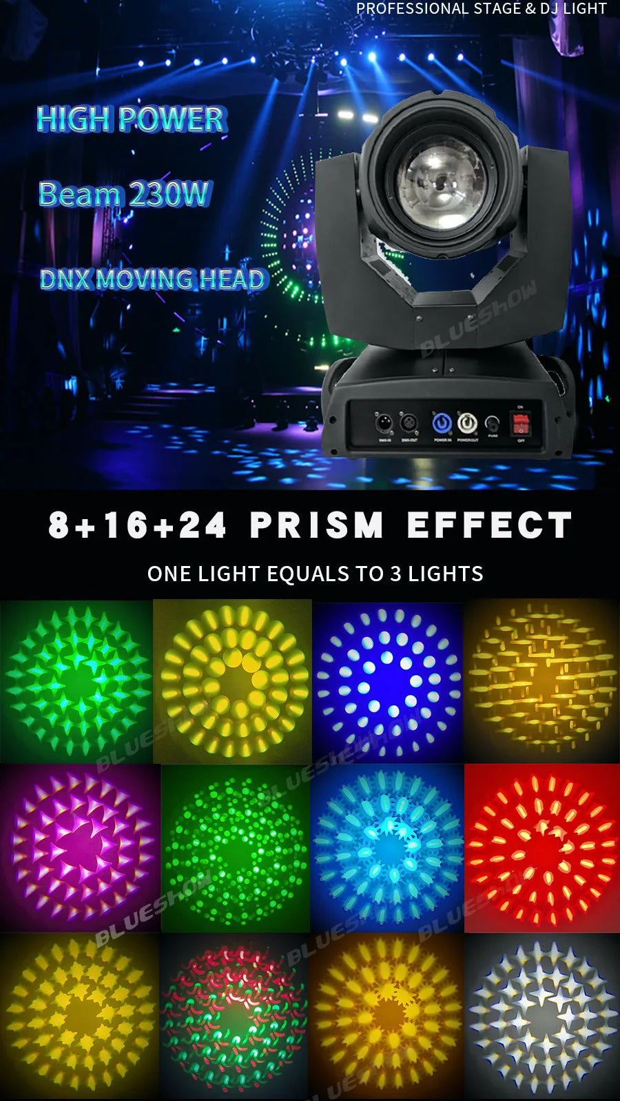 Beam Moving Head 7R Beam 230W Touch Screen Beam Light 7r 230W or only 1 Empty Flight Case Nightclub Party Show Project