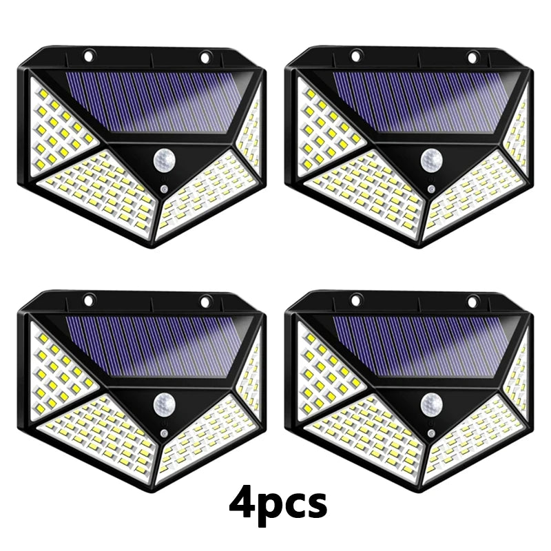 Solar Lights Outdoor Waterproof External LED Solar Lamp Motion Sensor Garden Lights Solar Power Sunlight Yard Wall Street Light