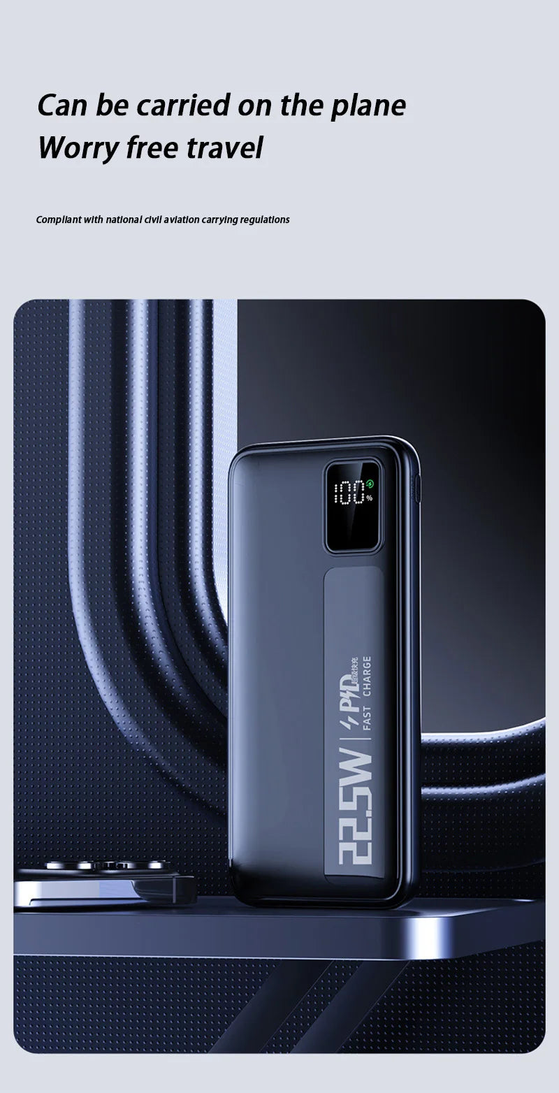 Xiaomi 200000mAh Large Capacity Super Fast Charging Power Bank Portable Charger Battery Pack Powerbank for iPhone Huawei Samsung