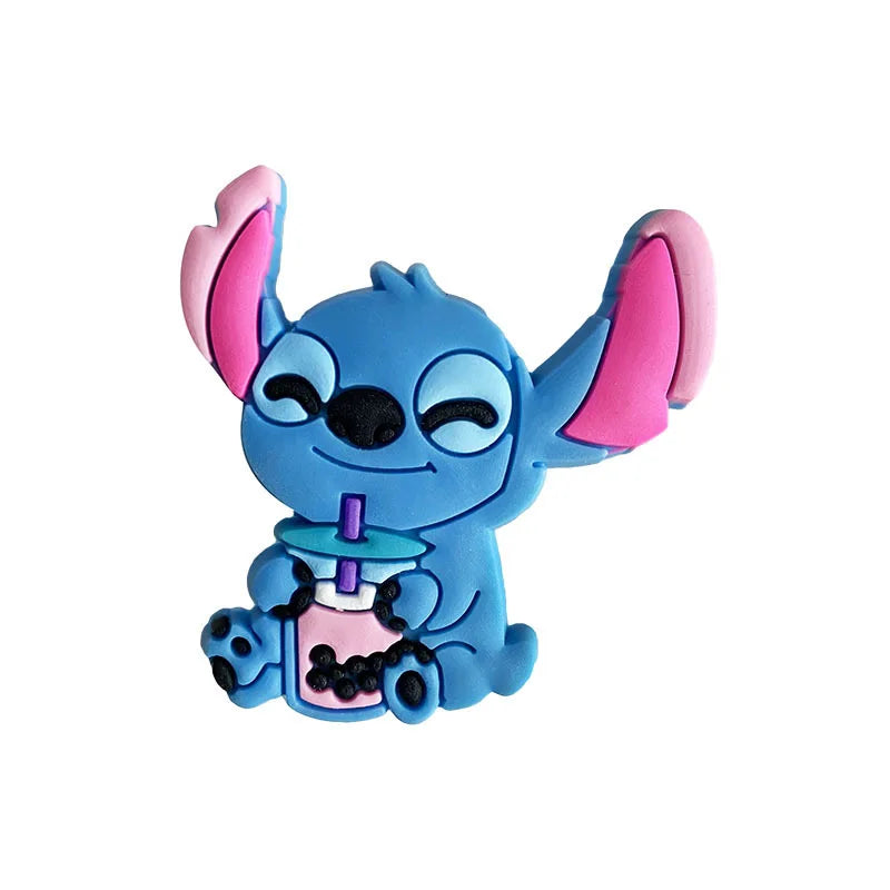 Hot Toys Disney Stitch Shoe Charms PVC Cartoon Shoes Accessories Decorations Buckle Fit Clog Sandal Garden Shoe Kids Gifts