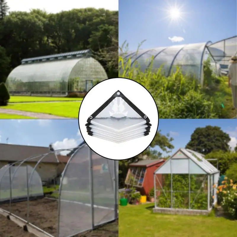 Transparent rainproof PE film waterproof shed balcony garden juicy plant shed keep warm sunshade2x3m 3X5m 4x4m 3x6m