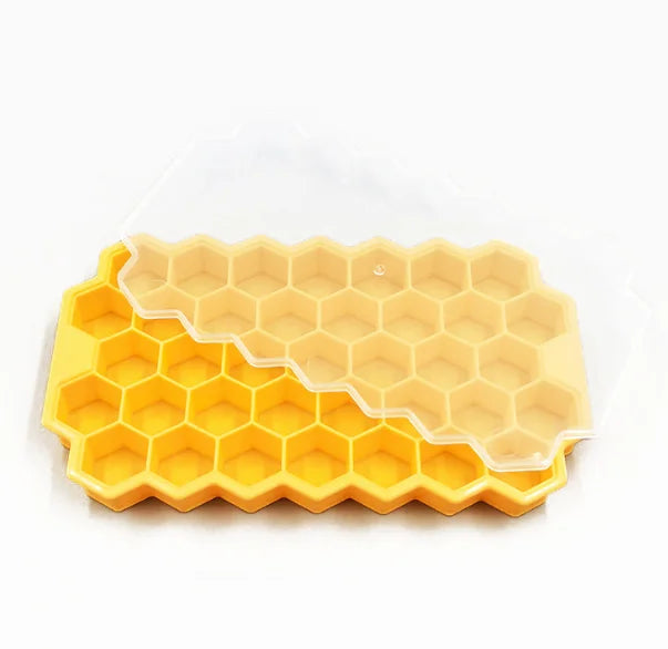 37 Cavity Silicone Ice Cube Mold with Lids Large-capacity Ice Trays Food Grade Ice Maker BPA Free Reusable Kitchen Gadgets