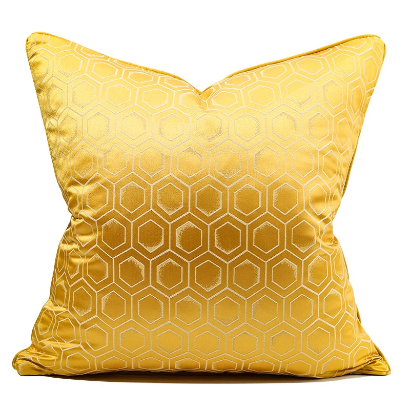 Stripe Jacquard Square Cushion Cover, Beige, Grey, Brown, Pillow Covers for Sofa, Car, Living Room, Hot Popular