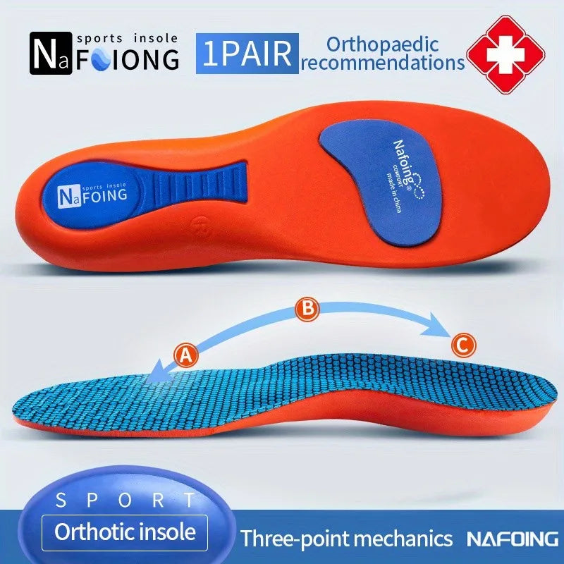1 Pair New Deodorant Breathable Sports Insoles For Shoes Sole Technology Shock Absorption Running Insoles