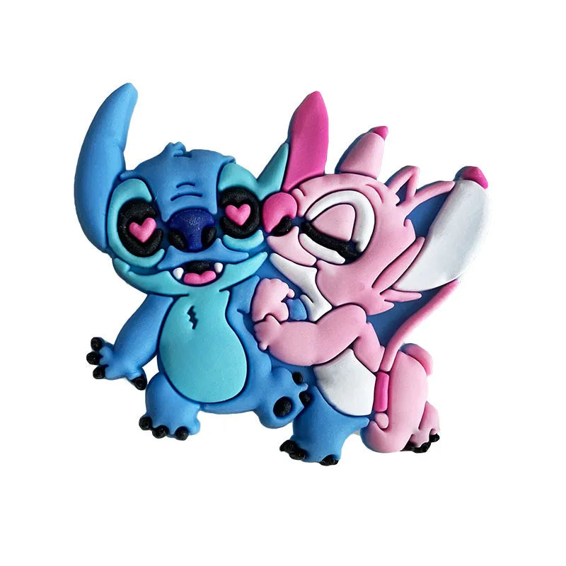 Hot Toys Disney Stitch Shoe Charms PVC Cartoon Shoes Accessories Decorations Buckle Fit Clog Sandal Garden Shoe Kids Gifts