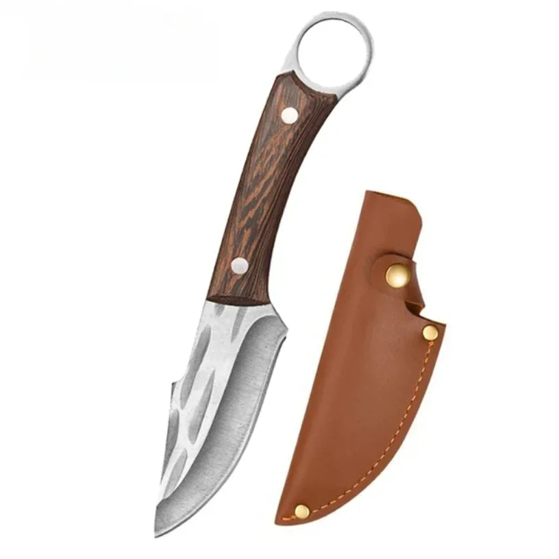 Kitchen Knives Meat Cleaver Slicing Fish Fruit Vegetables Butcher Boning Knife Wooden Handle Stainless Steel Chef Barbecue Knife