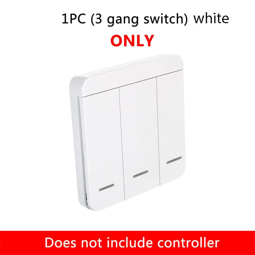 Wireless Smart Wall Switch RF 433Mhz Interruptor Light Switch Remote Control 86 Panel Receiver For Lamp Home Decoration