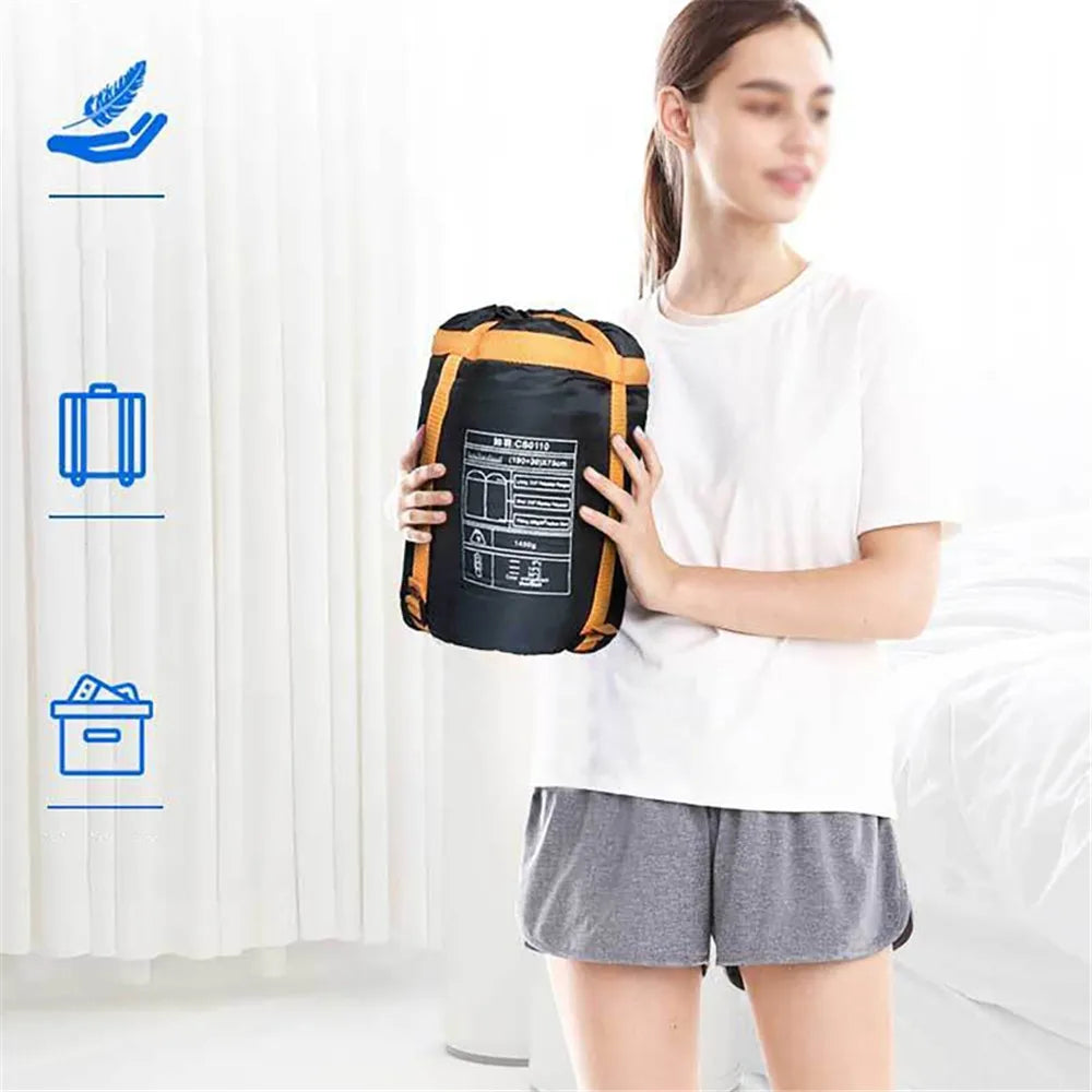 -5℃ USB Heated Sleeping Bag Winter Wearable Adult Electric Thermal Warm 4 Season Outdoor Camping Hiking Traveling(NO Power bank