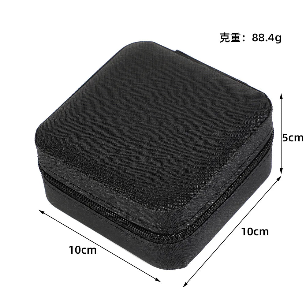 Portable Mini Jewelry Storage Box Travel Organizer Jewelry Case Leather Storage Earrings Necklace Ring Jewelry Organizer Display