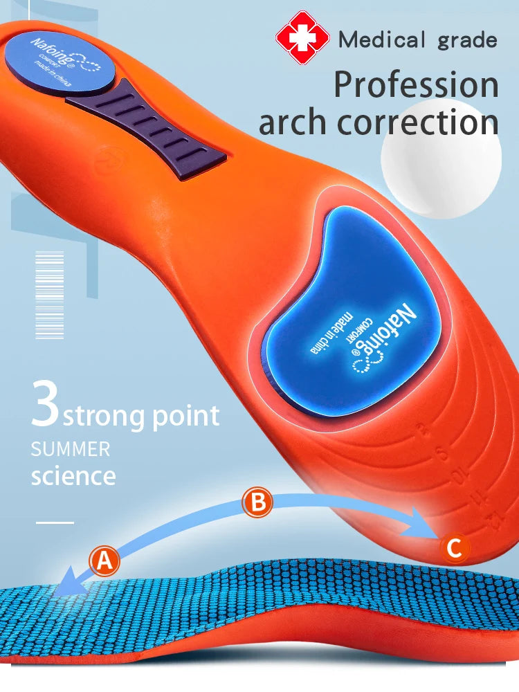 1 Pair New Deodorant Breathable Sports Insoles For Shoes Sole Technology Shock Absorption Running Insoles