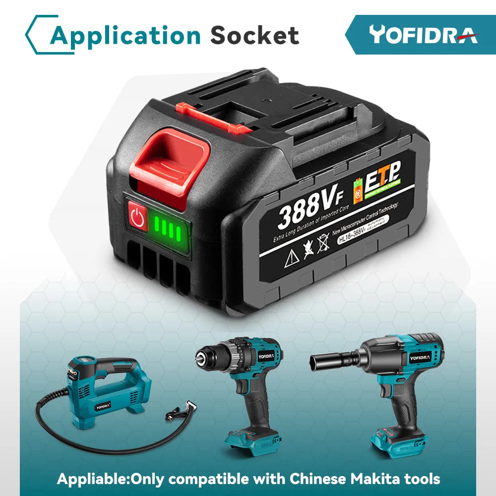 Cordless Electric Lawn Mower Foldable Adjustable Trimmer Efficient Garden Pruning Cutting Power Tools For Makita 18V Battery