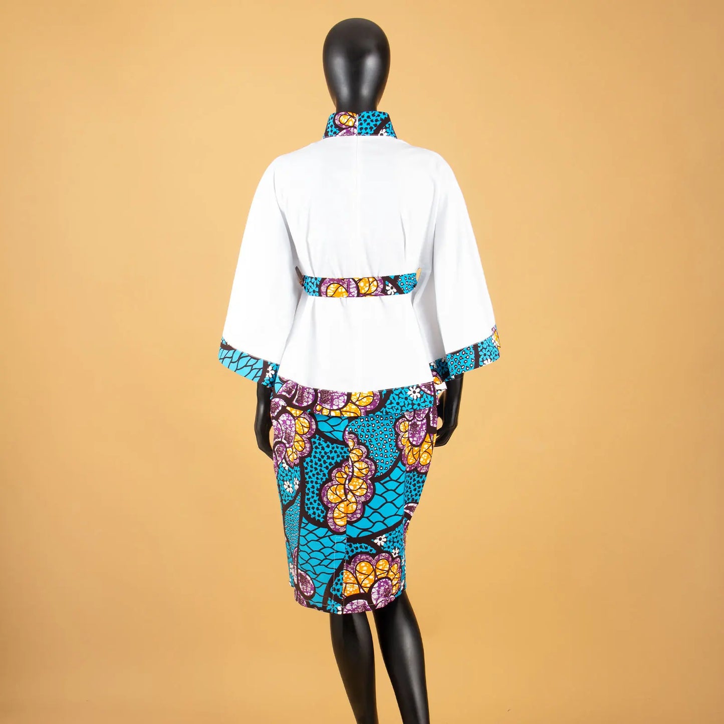 Women`s Casual African Clothing Traditional Set Dashiki Print Shirt and Ankara Skirt 2 Piece Tribal Outfits S2026009