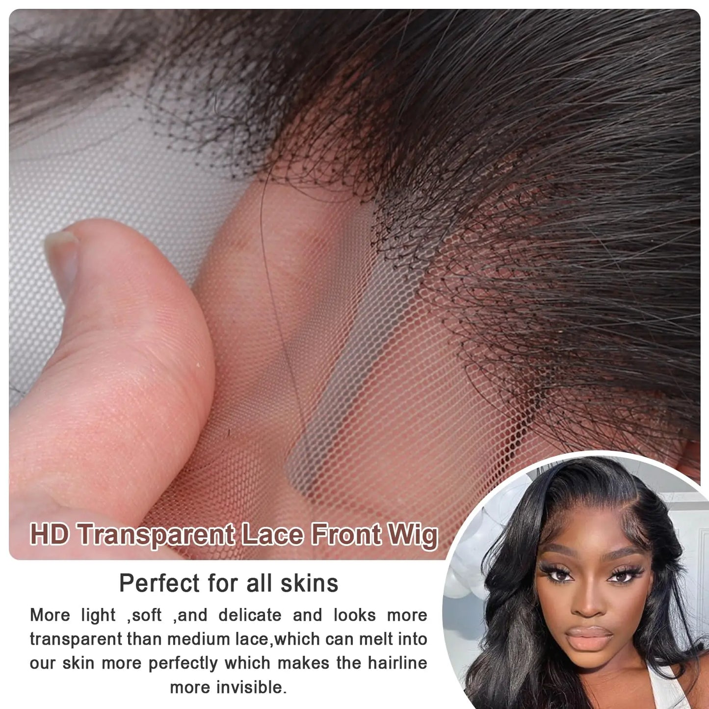 13x4 Body Wave Lace Front Human Hair Wig 40 Inch 13x6 200 Density HD Transparent Lace Frontal Wig Brazilian For Women