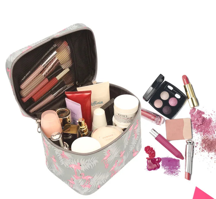 Waterproof Portable Women Makeup Bag High Capacity Toiletries Organizer Storage Cosmetic Cases Zipper Wash Beauty Pouch Travel