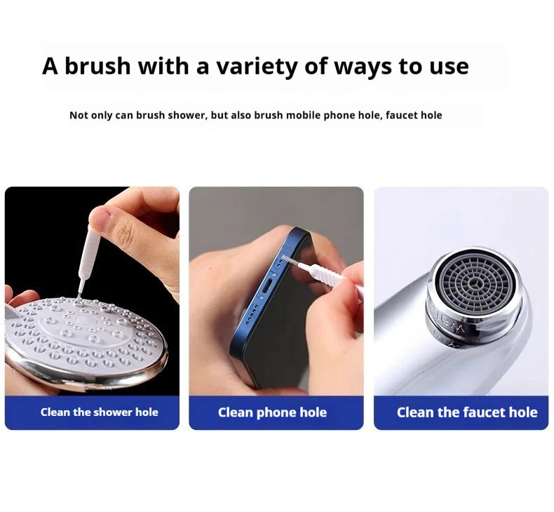 10-50 Shower Cleaning Brush Bathroom Micro Nylon Brush Nozzle Anti-clogging Cleaning Tools Bathroom Accessories