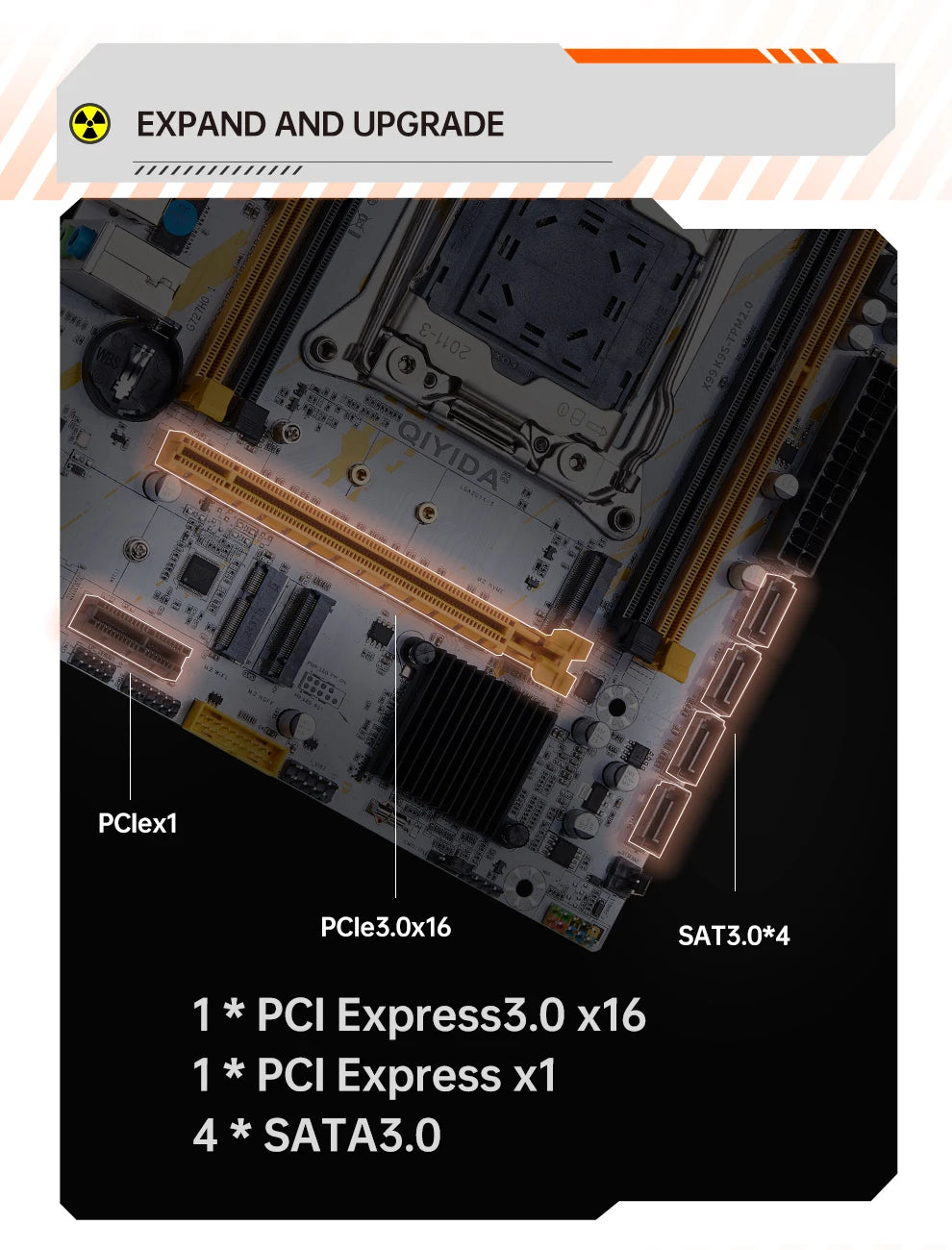 QIYIDA X99 Motherboard LGA 2011-3 Set Kit Xeon E5 2680 V4 CPU Processor 32G=2*16G DDR4 REG ECC RAM Memory NAME M.2