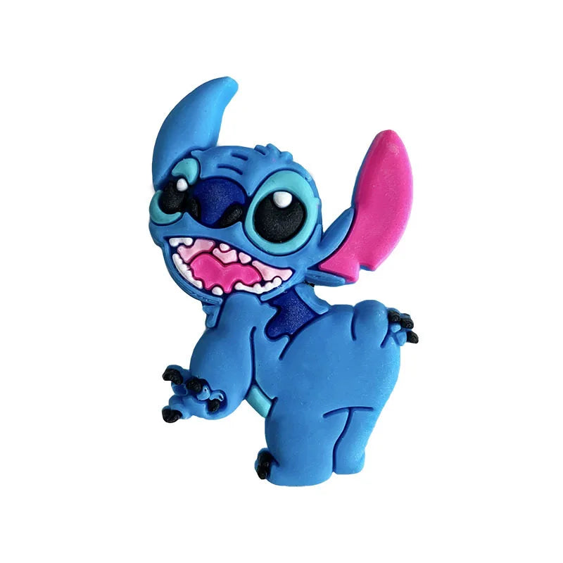 Hot Toys Disney Stitch Shoe Charms PVC Cartoon Shoes Accessories Decorations Buckle Fit Clog Sandal Garden Shoe Kids Gifts
