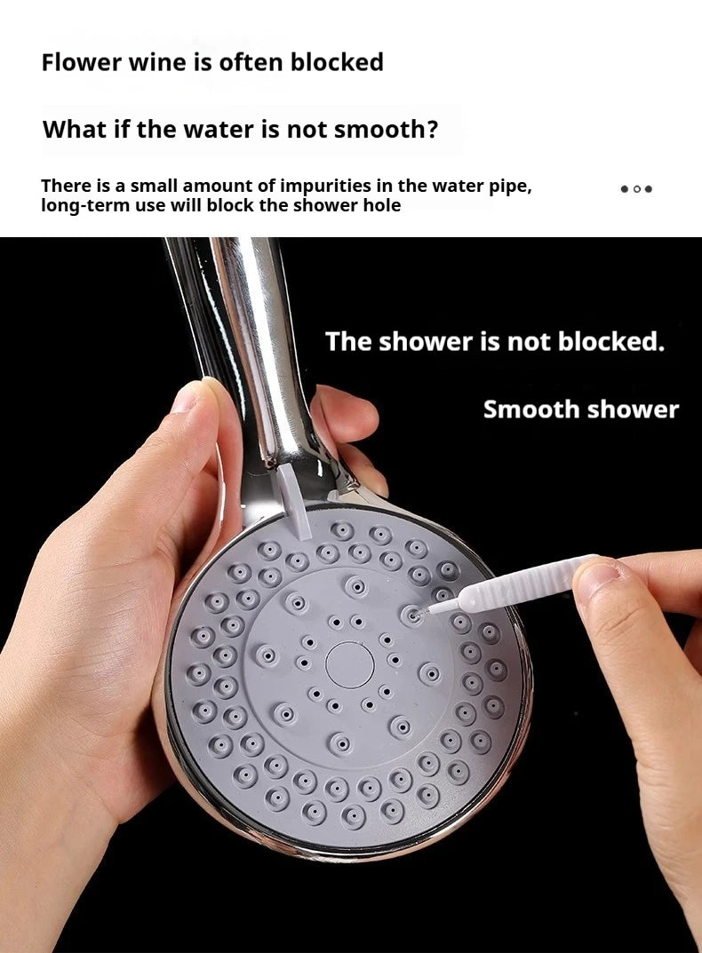 10-50 Shower Cleaning Brush Bathroom Micro Nylon Brush Nozzle Anti-clogging Cleaning Tools Bathroom Accessories
