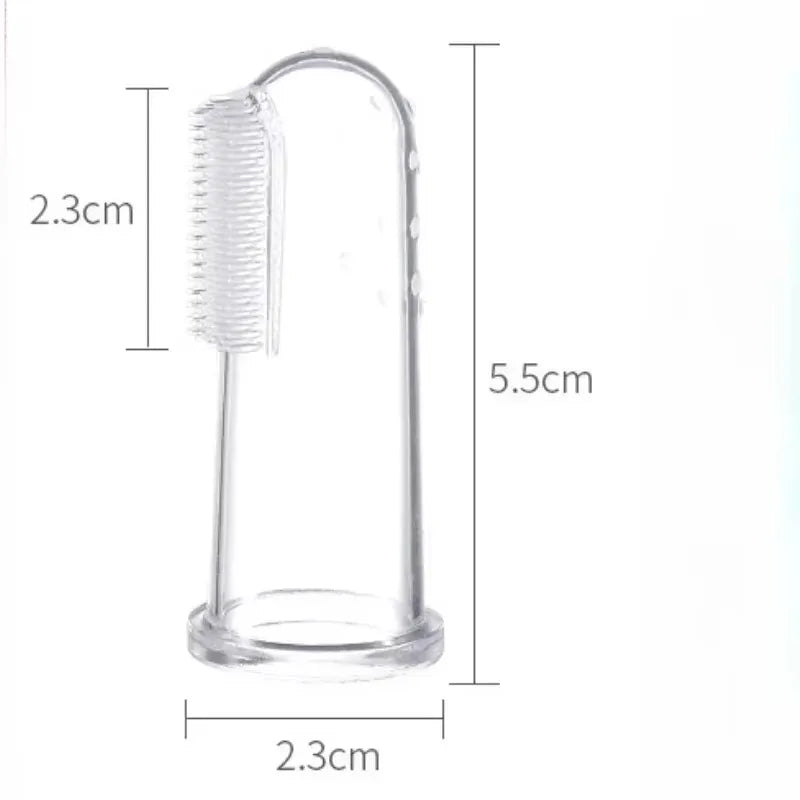 Hot Selling Soft Pet Finger Toothbrush Teddy Dog Brush Bad Breath Tartar Teeth Care Dog Cat Cleaning Supplies Soft Tooth Brush