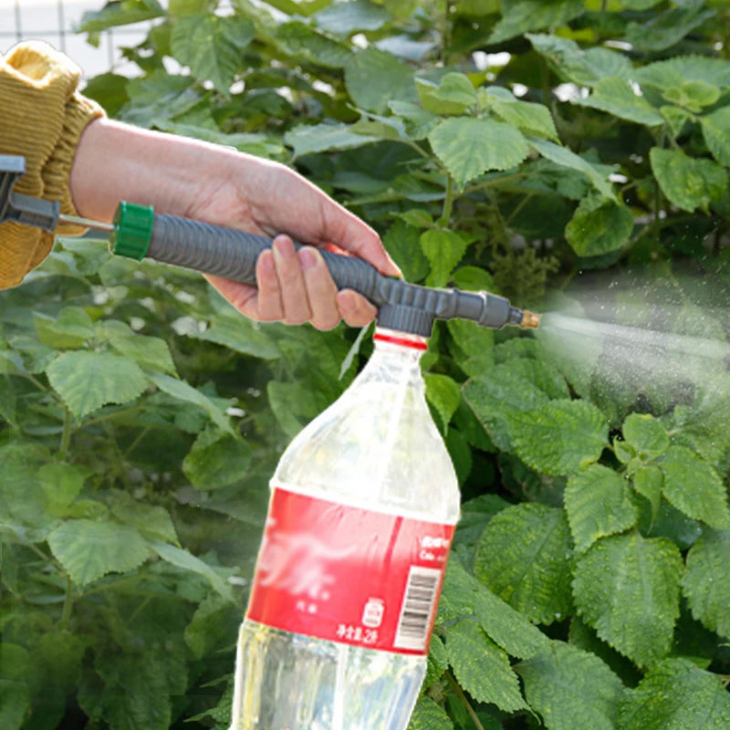 1 Set,Adjustable Beverage Bottle Sprayer Watering Flower SprinklerSprinkler Pressure Atomizer Nozzle Gardening Tools 