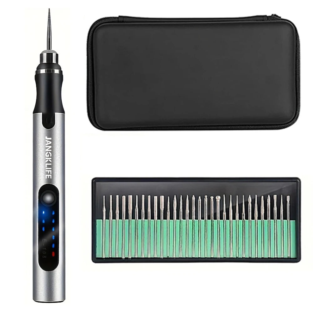 USB Cordless Rotary Tool Kit Woodworking Engraving Pen DIY For Jewelry Metal Glass Mini Wireless Drill