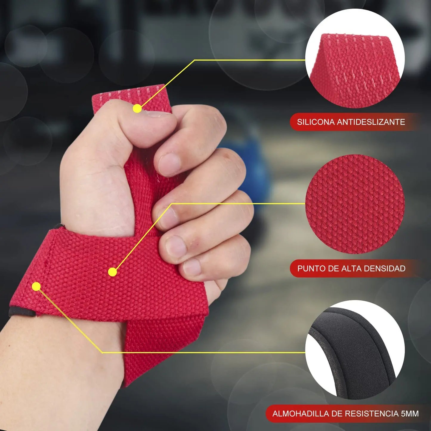 2PC/2PAIR Sports Booster Belt Grip Belt Fitness Pull-up Bars Pull-ups Silicone Non-slip Wear-resistant Deadlift Belt