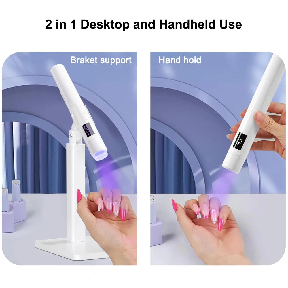 Mini Nails Drying Light UV LED Nail Lamp Mini UV With Stand For Manicure Portable Nail Dryer Stand Lamp Professional Ultraviolet