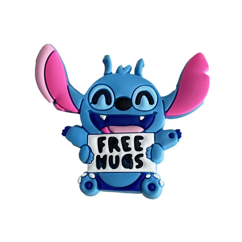 Hot Toys Disney Stitch Shoe Charms PVC Cartoon Shoes Accessories Decorations Buckle Fit Clog Sandal Garden Shoe Kids Gifts