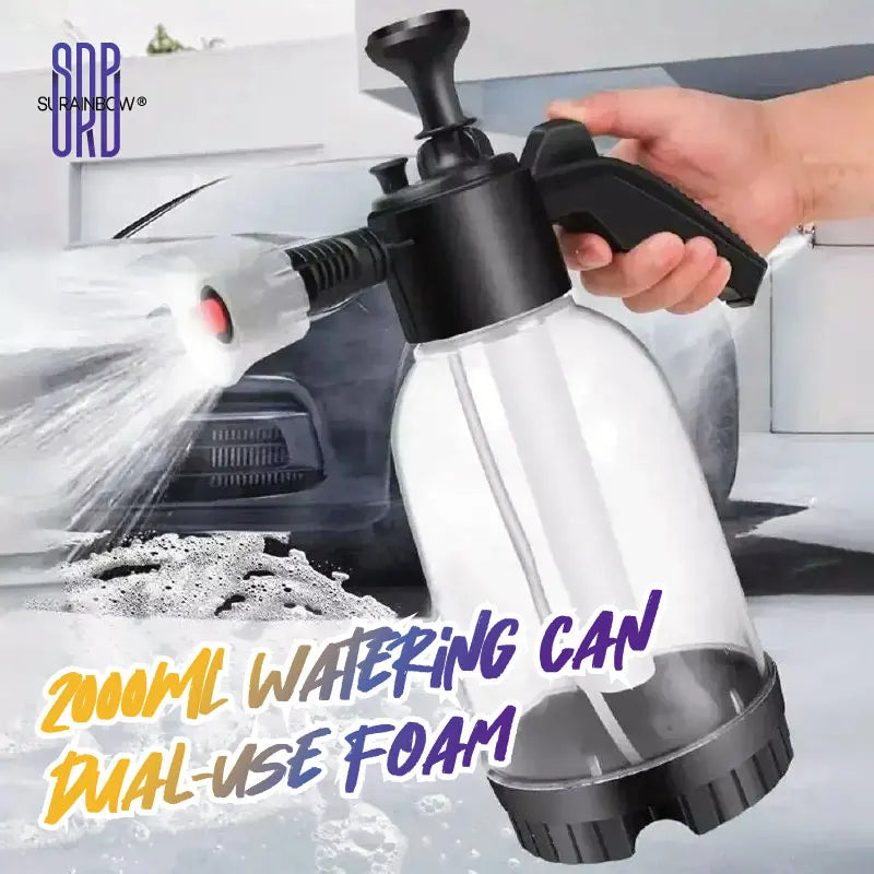 Continuous Hand Pump Pressure Sprayer, Hand held Garden Sprayer for Home, Lawn, Garden, Car Detailing and More, 2 L / 0.5 Gallon