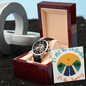 Men Openwork Watch Mineral Crystal Glass Water Resistant