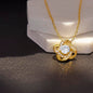 Love knot necklace beauty brilliance elegant pendant chain gift