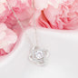 Love knot necklace beauty brilliance elegant pendant chain gift