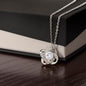 Love knot necklace beauty brilliance elegant pendant chain gift