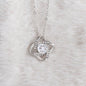 Love knot necklace beauty brilliance elegant pendant chain gift