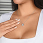 Love knot necklace beauty brilliance elegant pendant chain gift