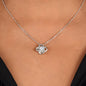 Love knot necklace beauty brilliance elegant pendant chain gift