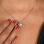 Love knot necklace beauty brilliance elegant pendant chain gift