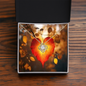 Love knot necklace beauty brilliance elegant pendant chain gift