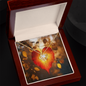 Love knot necklace beauty brilliance elegant pendant chain gift