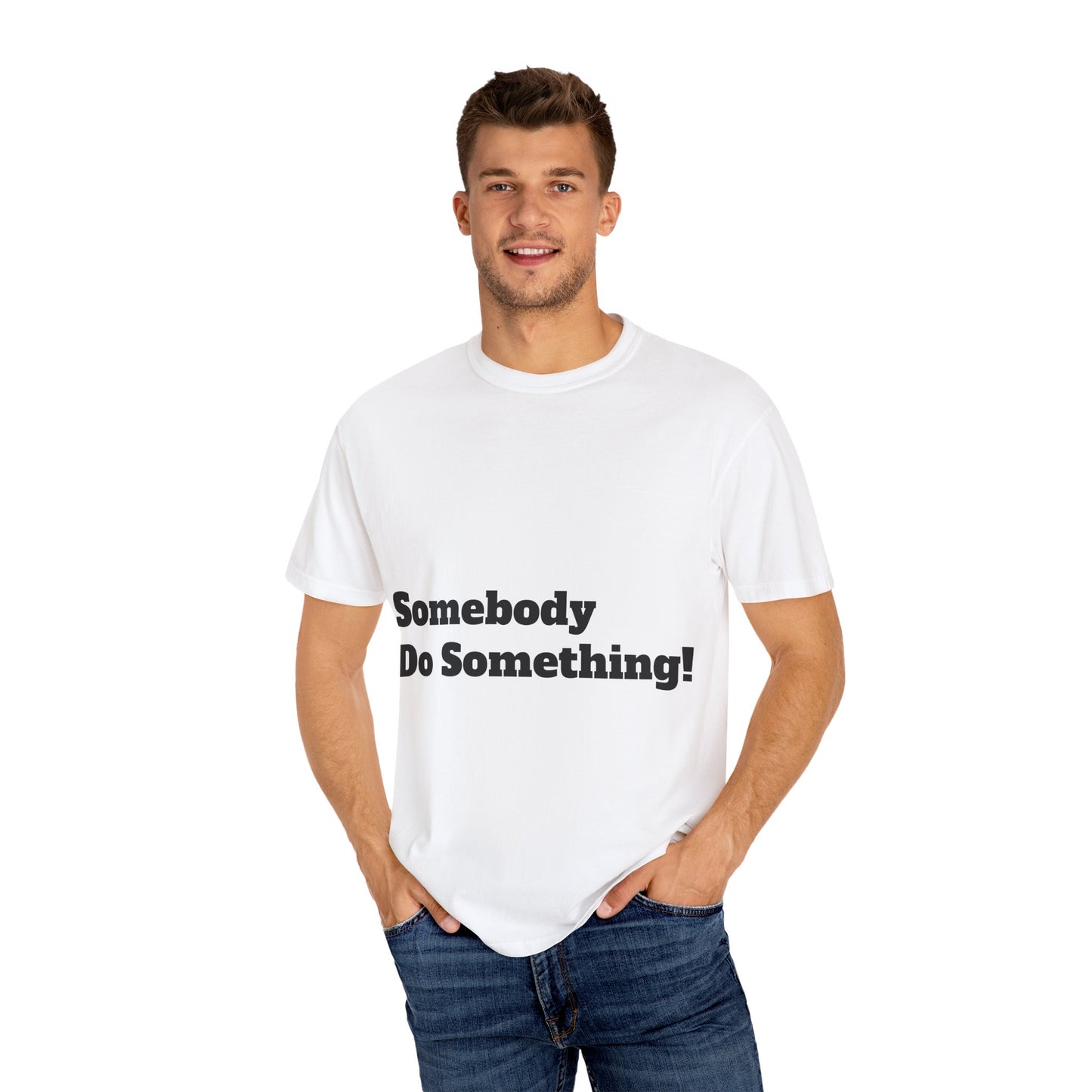 Customizable Unisex Garment-Dyed T-shirt - Enter Text
