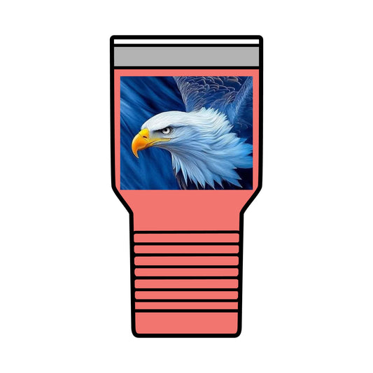 Eagle Insulated Tumbler, 30oz - Perfect for Outdoors, Camping, Gift for Nature Lovers, Travel Mug, Wildlife Enthusiasts