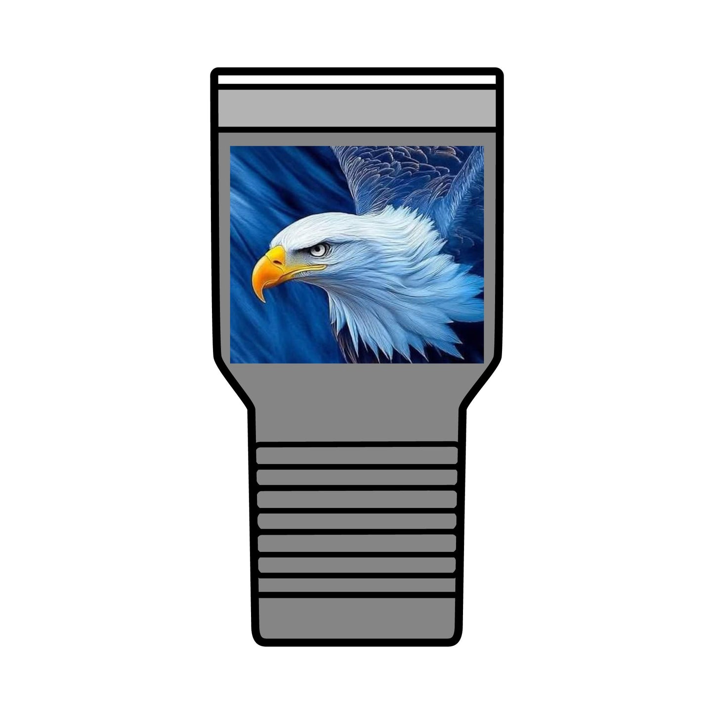 Eagle Insulated Tumbler, 30oz - Perfect for Outdoors, Camping, Gift for Nature Lovers, Travel Mug, Wildlife Enthusiasts