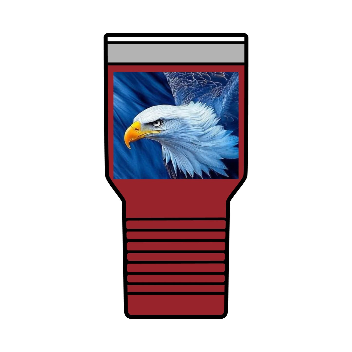 Eagle Insulated Tumbler, 30oz - Perfect for Outdoors, Camping, Gift for Nature Lovers, Travel Mug, Wildlife Enthusiasts