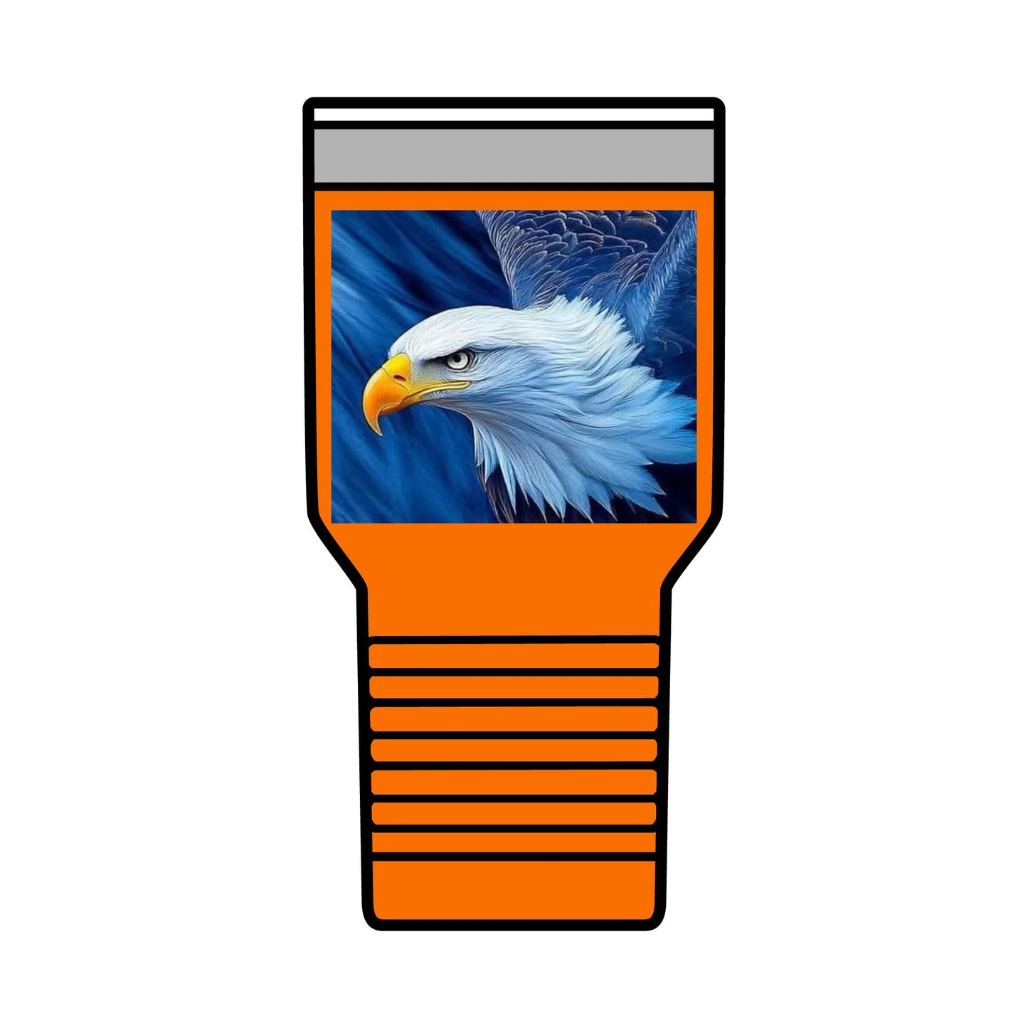 Eagle Insulated Tumbler, 30oz - Perfect for Outdoors, Camping, Gift for Nature Lovers, Travel Mug, Wildlife Enthusiasts