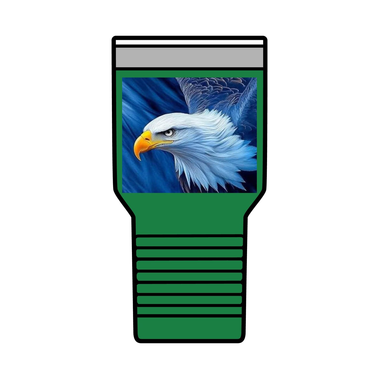 Eagle Insulated Tumbler, 30oz - Perfect for Outdoors, Camping, Gift for Nature Lovers, Travel Mug, Wildlife Enthusiasts